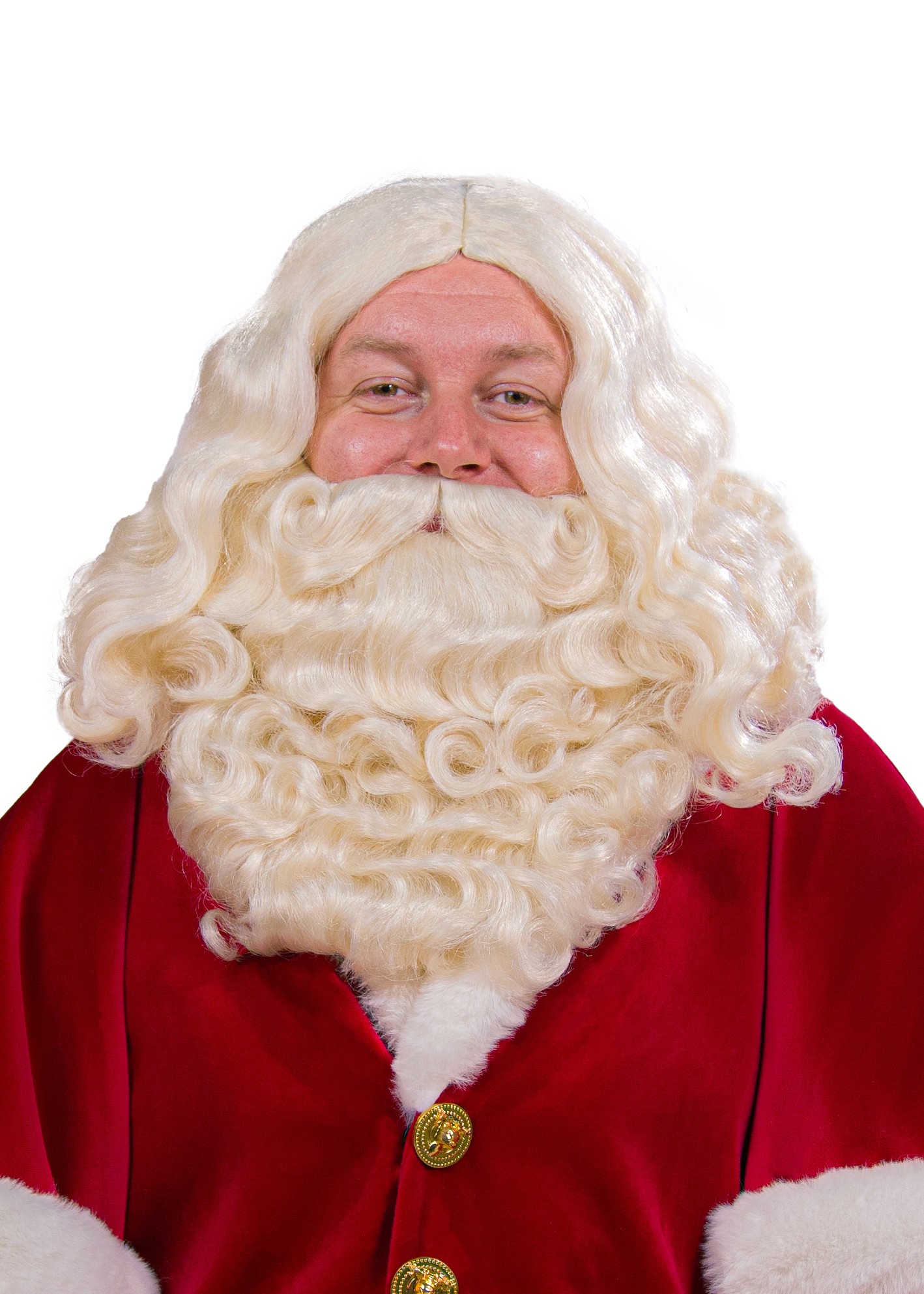 Pruik en Baard Kerstman kanekalon deluxe - Willaert, verkleedkledij, carnavalkledij, carnavaloutfit, feestkledij, Kerstman, Kerst, Kerstboom, 25 december, Kerstmis, kerstavond, kerstman, kerstvrouw, helper
